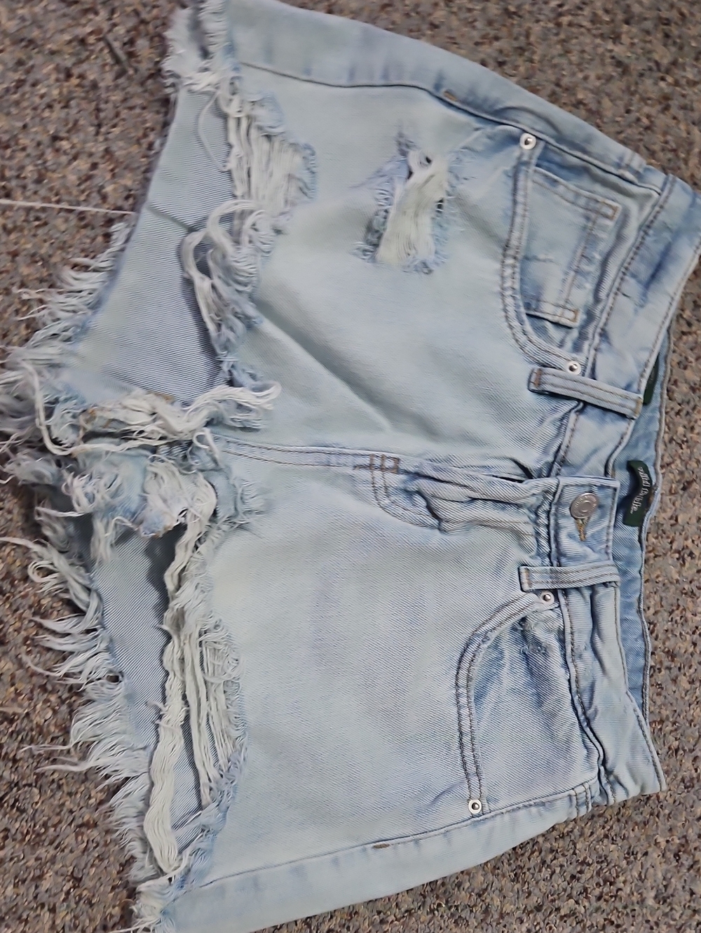 wild fable Light Blue Mid-Rise Denim Shorts